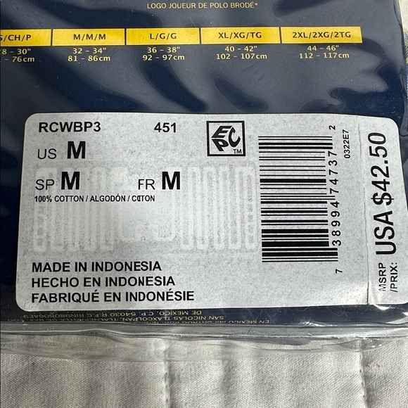 Polo by Ralph Lauren Classic Fit Boxer Briefs - Blue and Yellow 3 Pack - Picture 7 of 7